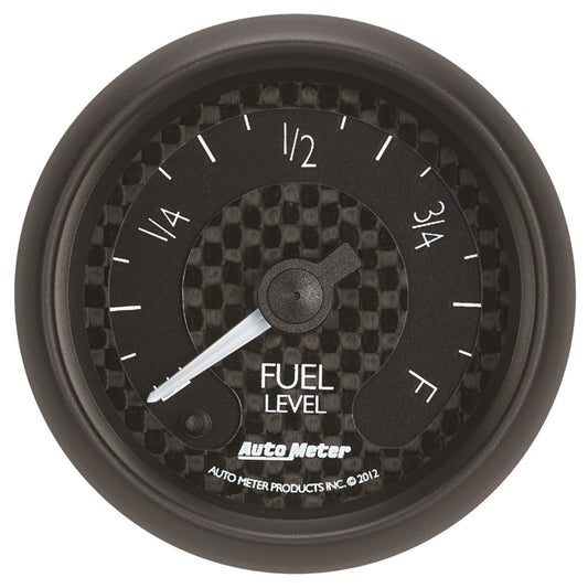 Autometer GT Series 52mm Full Sweep Electronic 0-280 ohm Fuel Level Programmable Empty-Full Range - Burkken Auto Parts
