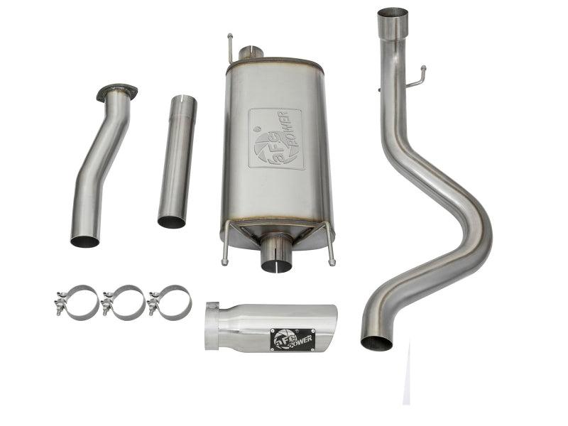 aFe MACHForce XP Cat-Back SS Exhaust w/ Polished Tips 16 Toyota Tacoma V6-3.5L - Burkken Auto Parts