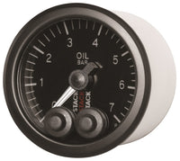 Autometer Stack 52mm 0-7 Bar M10 Male Pro-Control Oil Pressure Gauge - Black - Burkken Auto Parts