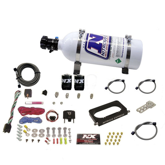 Nitrous Express 96-04 Ford Mustang Cobra/Mach 1 4 Valve Nitrous Kit (50-300HP) w/5lb Bottle - Burkken Auto Parts