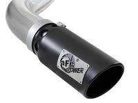 aFe Large Bore-HD 4in 409 SS DPF-Back Exh 18-19 Ford F-150 V6-3.0L (td) w/ Black Tip - Burkken Auto Parts