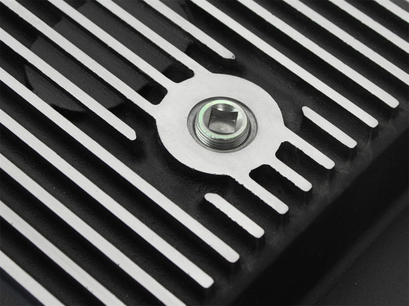aFe Power Transmission Pan Black Machined 11-14 Ford 6R140 Trucks V8 6.7L (td) - Burkken Auto Parts