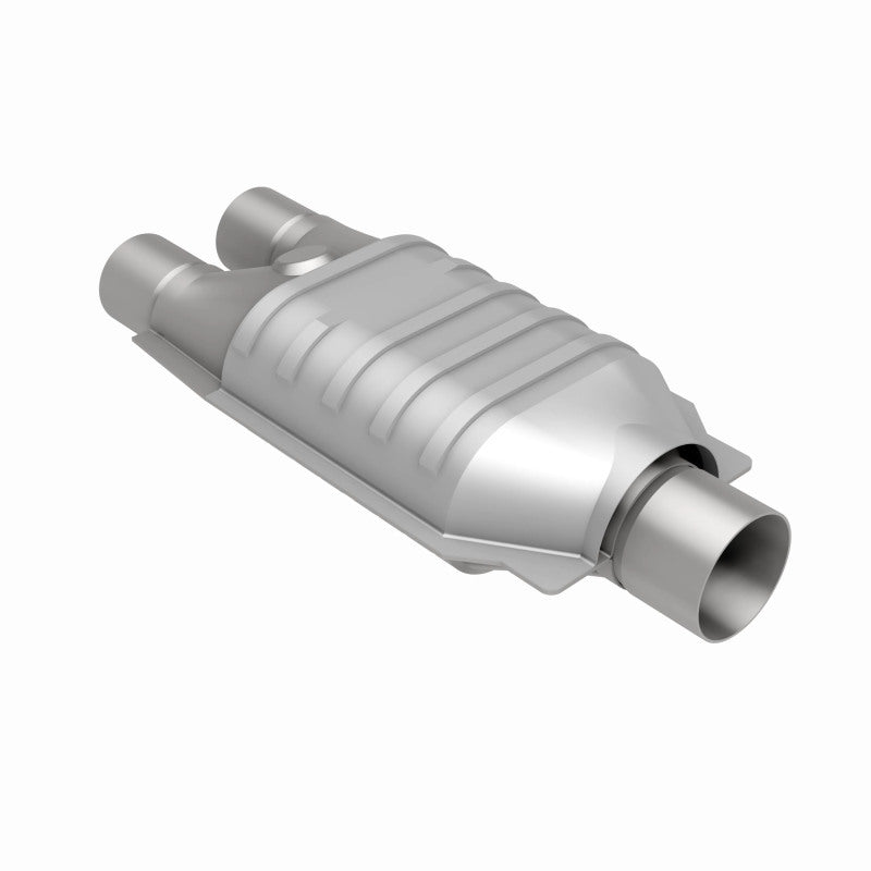 MagnaFlow Conv Univ 2inch Inlet/2.5inch Outlet Dual/Single Oval Shape - Burkken Auto Parts
