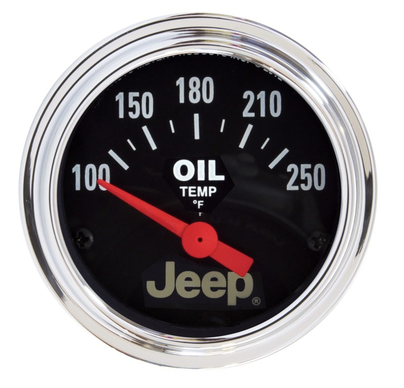Autometer Jeep 52.4mm Short Sweep Electronic 100-250 Def F Transfer Case Temperature Gauge - Burkken Auto Parts