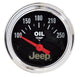 Autometer Jeep 52.4mm Short Sweep Electronic 100-250 Def F Oil Temperature Gauge - Burkken Auto Parts