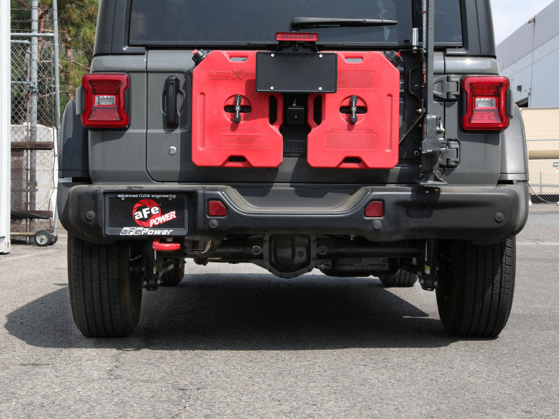 aFe MACH Force-Xp Axle-Back Exhaust System w/NoTip 18-20 Jeep Wrangler L4-2.0T / V6-3.6L - Burkken Auto Parts