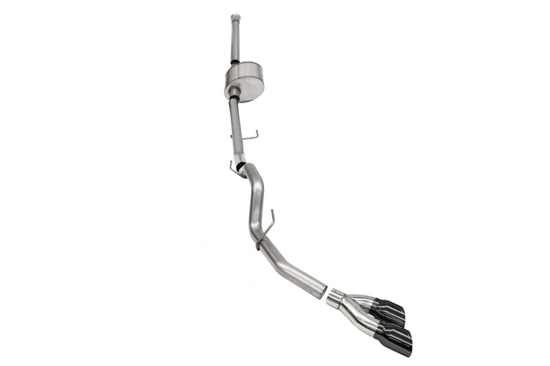 Corsa 2021-2025 Ford F-150 SuperCrew/6.5in Bed 5.0L V8 Xtreme Cat-Back Dual Side Exit-Black PVD - Burkken Auto Parts