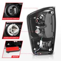 ANZO 16-21 Toyota Tacoma LED Tail Lights - w/ Light Bar Sequential Black Housing & Smoke Lens - Burkken Auto Parts