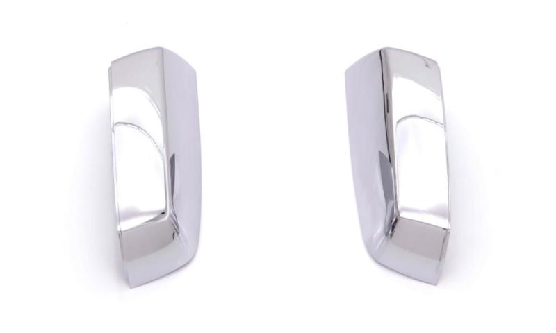 AVS 14-18 Chevy Silverado 1500 Upper Mirror Covers 2pc - Chrome - Burkken Auto Parts