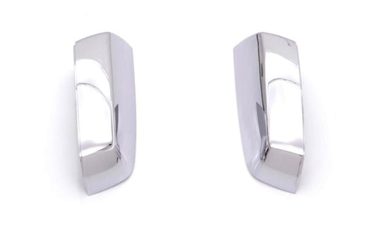 AVS 14-18 Chevy Silverado 1500 Upper Mirror Covers 2pc - Chrome - Burkken Auto Parts