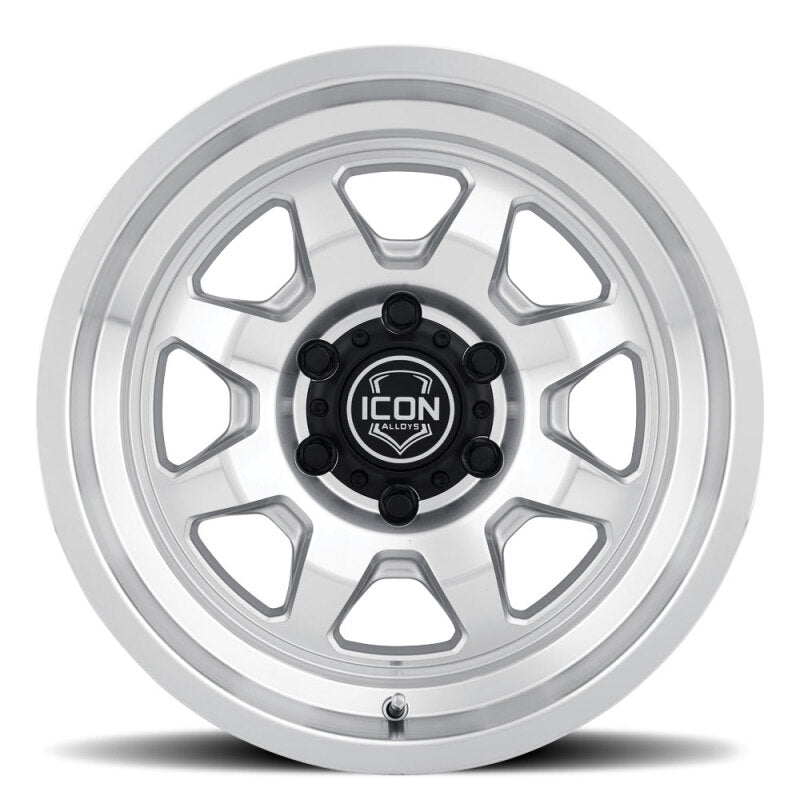 ICON Nuevo 17x8.5 / 5x150 / 25mm Offset / 5.75in BS - Silver Machined Wheel - Burkken Auto Parts