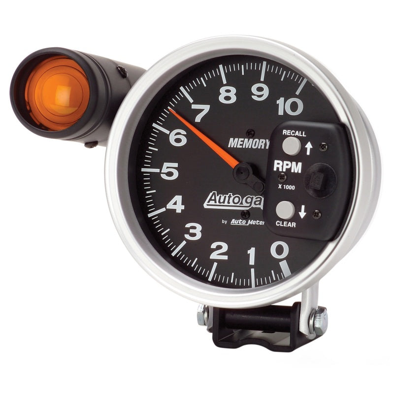 Autometer 5 inch 10K RPM w/ Monster Shift Lite / Memory Pedestal Tachometer - Burkken Auto Parts