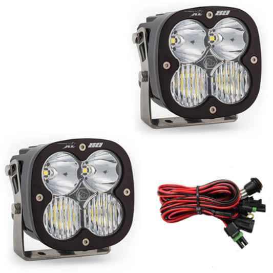 Baja Designs XL80 Series Driving Combo Pattern Pair LED Light Pods - Burkken Auto Parts