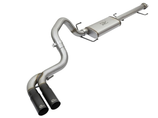 aFe Rebel Series 3in Stainless Steel Cat-Back Exhaust System w/Black Tips 07-14 Toyota FJ Cruiser - Burkken Auto Parts
