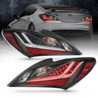 ANZO 10-13 Hyundai Genesis 2DR LED Taillights Smoke - Burkken Auto Parts