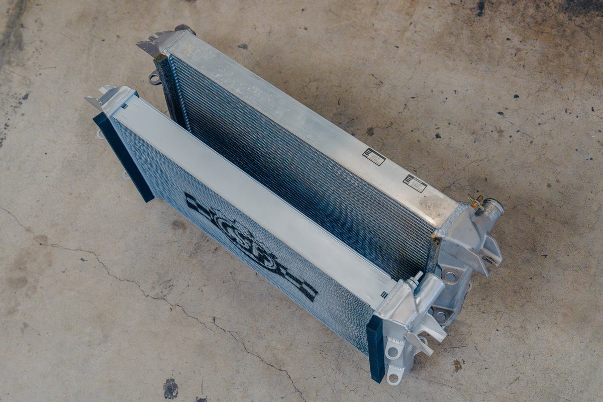 CSF vs OEM Ford GT Radiator Comparison