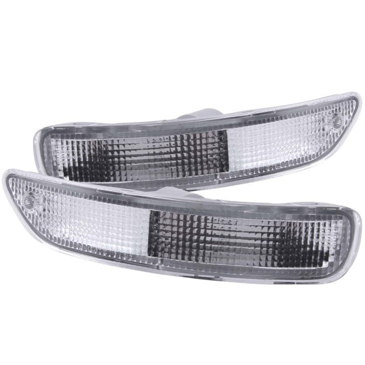 ANZO 1993-1997 Toyota Corolla Euro Parking Lights Chrome - Burkken Auto Parts
