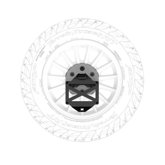 Body Armor 4x4 16-23 Toyota Tacoma/10-24 4Runner Pro Series II Tire Carrier W/ License Plate Holder