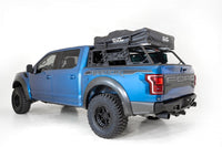 Addictive Desert Designs 2015+ Ford F-150 Overlander Chase Rack w/ 3rd Brake Light - Hammer Black - Burkken Auto Parts