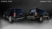 Corsa 2012-2014 Cadillac Escalade DUB 6.2L V8 Polished Sport Cat-Back Exhaust - Burkken Auto Parts