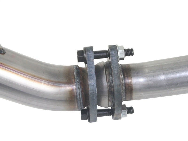 aFe Power Twisted Steel Loop Delete D/P & Y-Pipe SS 2in/2.5in 12-14 Jeep Wrangler (JK) V6 3.6L - Burkken Auto Parts