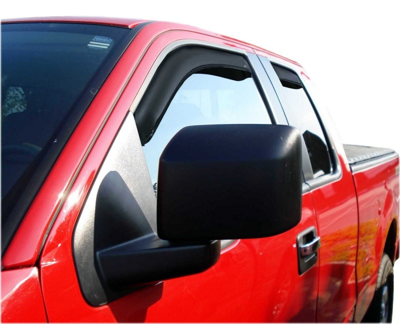 AVS 22-23 Toyota Tundra Ext. Cab/DC Ventvisor Front & Rear Window Deflectors 4pc - Smoke - Burkken Auto Parts