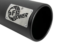 aFe SATURN 4S 4in SS Intercooled Exhaust Tip - Black 4in In x 5in Out x 12in L Bolt-On - Burkken Auto Parts