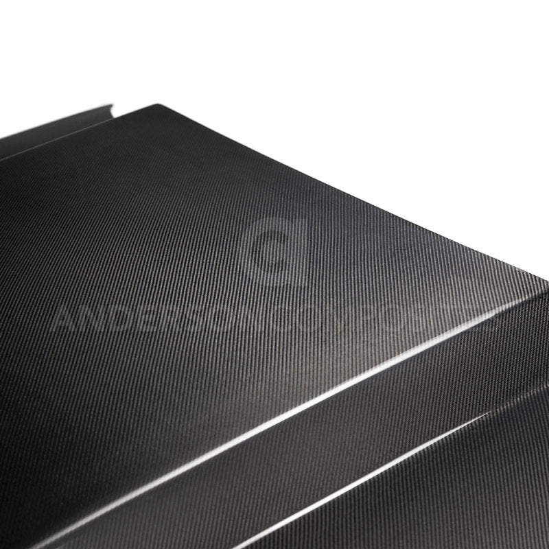 Anderson Composites 2013-2014 Ford Mustang Type-CJ Carbon Fiber Cowl Hood - Burkken Auto Parts