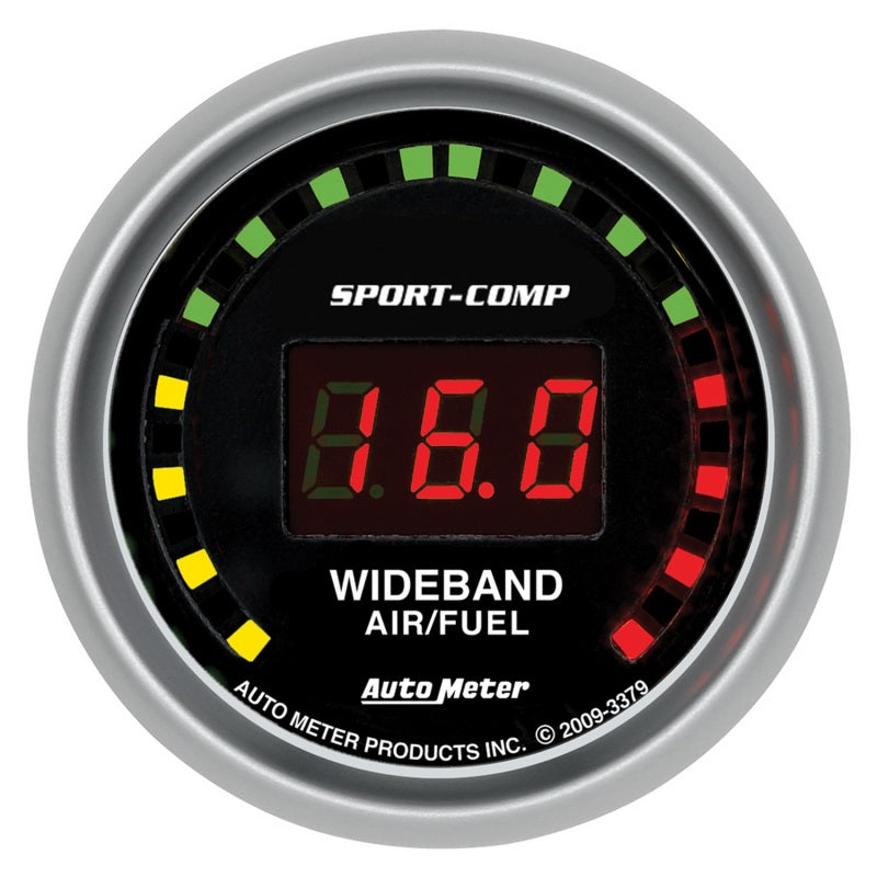 Autometer Sport-Comp 52mm Digital Wideband Air/Fuel Ratio Street Gauge - Burkken Auto Parts
