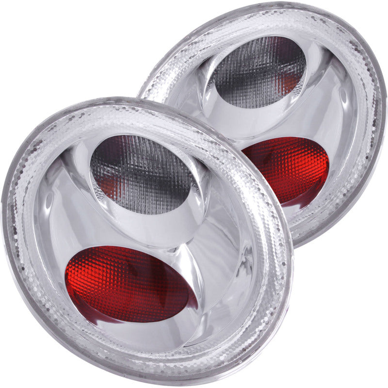 ANZO 1998-2005 Volkswagen Beetle Taillights Chrome - Burkken Auto Parts