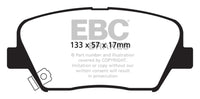 EBC 12+ Hyundai Azera 3.3 Redstuff Front Brake Pads - Burkken Auto Parts