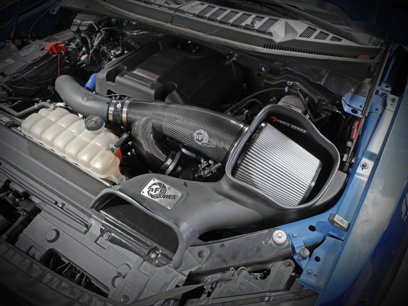 aFe 17-20 Ford F-150/Raptor Track Series Carbon Fiber Cold Air Intake System With Pro DRY S Filters - Burkken Auto Parts