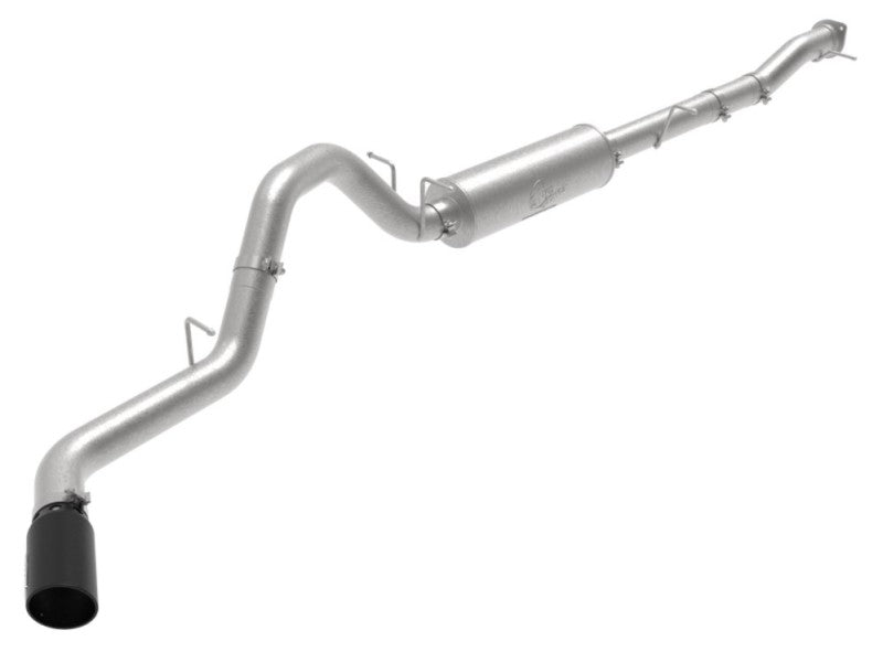 aFe Large Bore-HD 3in 409SS DPF-Back Exhaust System w/ Polished Tip RAM 1500 20-21 V6-3.0 - Burkken Auto Parts