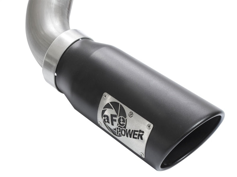 aFe MACHForce XP Exhausts Cat-Back Black Tip 09-17 GM Silverado 1500 4.3/5.3L RegCab SB/LB - Burkken Auto Parts