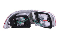 ANZO 1992-1995 Honda Civic Taillights Red/Clear - Burkken Auto Parts