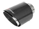 aFe MACH Force-Xp 304 SS Clamp-On Exhaust Tip 2.5in. Inlet / 4.5in. Outlet / 7in. L - Carbon Fiber - Burkken Auto Parts