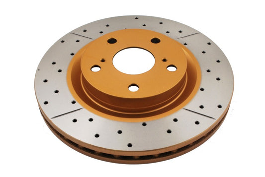 DBA 13-19 Lexus ES300h Front Street Series Drilled & Slotted Rotor w/Gold Hat
