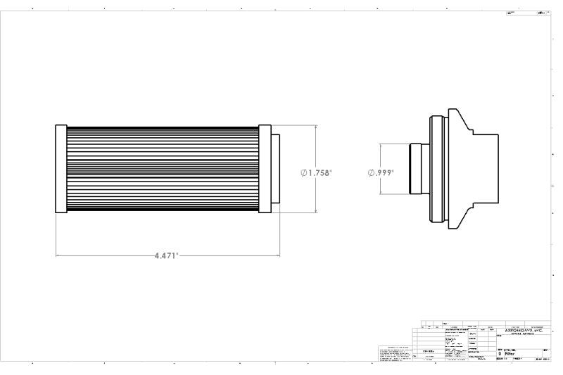Aeromotive Filter Element - 40 Micron SS (Fits 12342) - Burkken Auto Parts