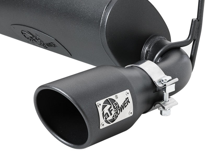 aFe Rebel Series 409 Stainless Steel Cat-Back Exhaust 18-21 Jeep Wrangler JL 2.0L (t) - Black Tip - Burkken Auto Parts