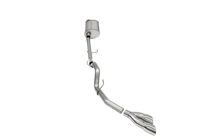 Corsa 2021-2025 Ford F-150 Regular Cab/ 8in Bed 5.0L V8 Sport Cat-Back Single Side Exit-Polished - Burkken Auto Parts