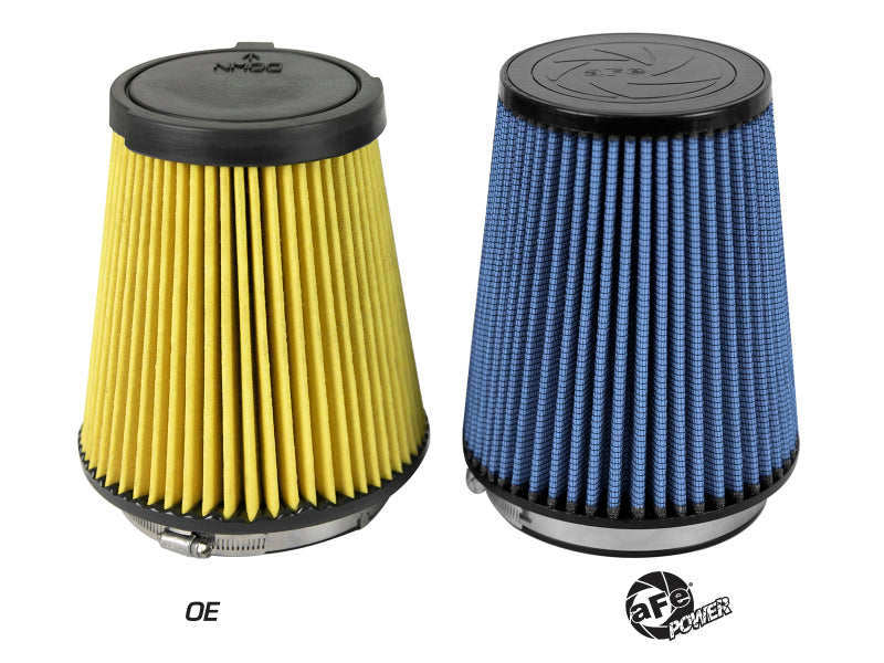 aFe MagnumFLOW Replacement Air Filter w/ Pro 5R Media 16-19 Ford Mustang GT350 V8-5.2L - Burkken Auto Parts