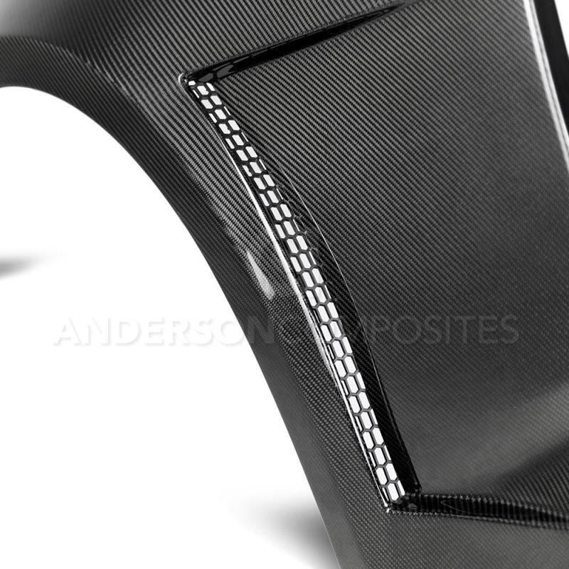 Anderson Composites 16-18 Chevrolet Camaro Type SS Fenders Carbon Fiber (0.40 Inch Wider) - Burkken Auto Parts