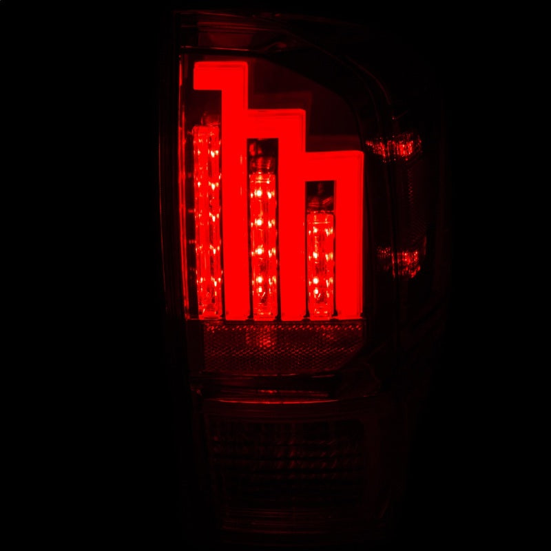 ANZO 2016-2017 Toyota Tacoma LED Taillights Red/Clear - Burkken Auto Parts