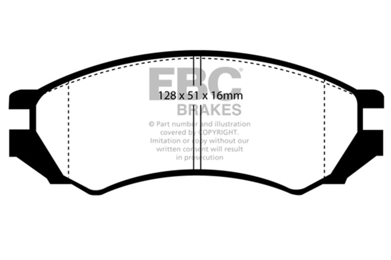 EBC 91-93 Nissan NX 2.0 (ABS) Greenstuff Front Brake Pads - Burkken Auto Parts