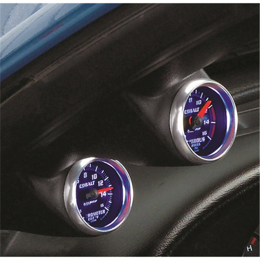 Autometer 03-04 Ford Mustang Dual 2-1/16 A-Pillar Pod - Black - Burkken Auto Parts