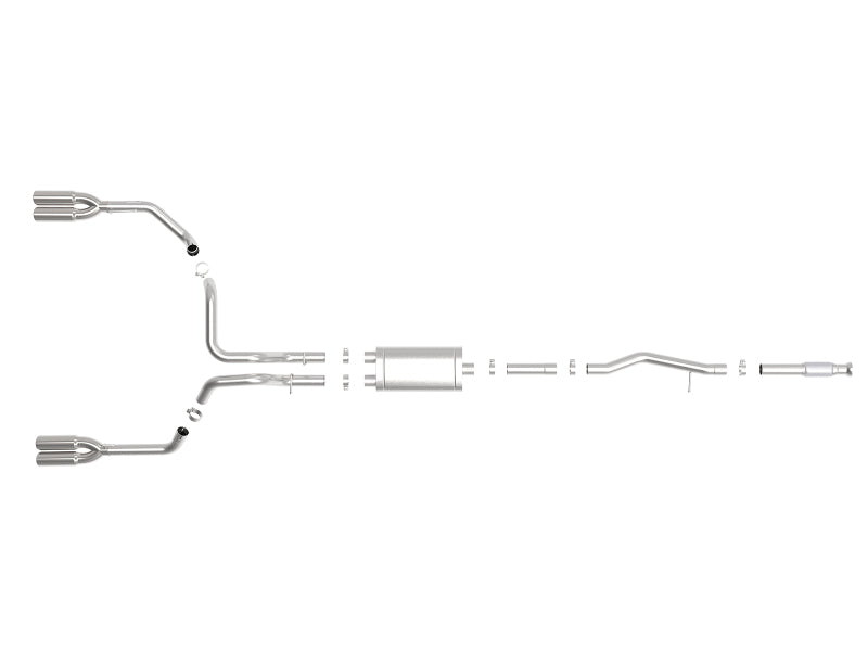 aFe Vulcan Series 3in 304SS Exhaust Cat-Back Exh w/ Pol Tips 2019 GM Silverado / Sierra 1500 V8-5.3L - Burkken Auto Parts