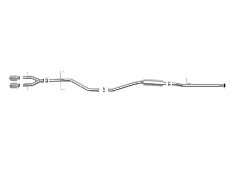 aFe Takeda 2.5in 304SS Cat-Back Exhaust System 17-20 Honda Civic SI Coupe L4-1.5L (t) - Polished Tip - Burkken Auto Parts