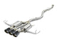 aFe Takeda 3in 304 SS Cat-Back Exhaust w/ Carbon Fiber Tips 17-18 Honda Civic Type R L4 2.0L (t) - Burkken Auto Parts