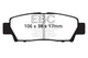 EBC 95-96 Toyota Avalon 3.0 Redstuff Rear Brake Pads - Burkken Auto Parts