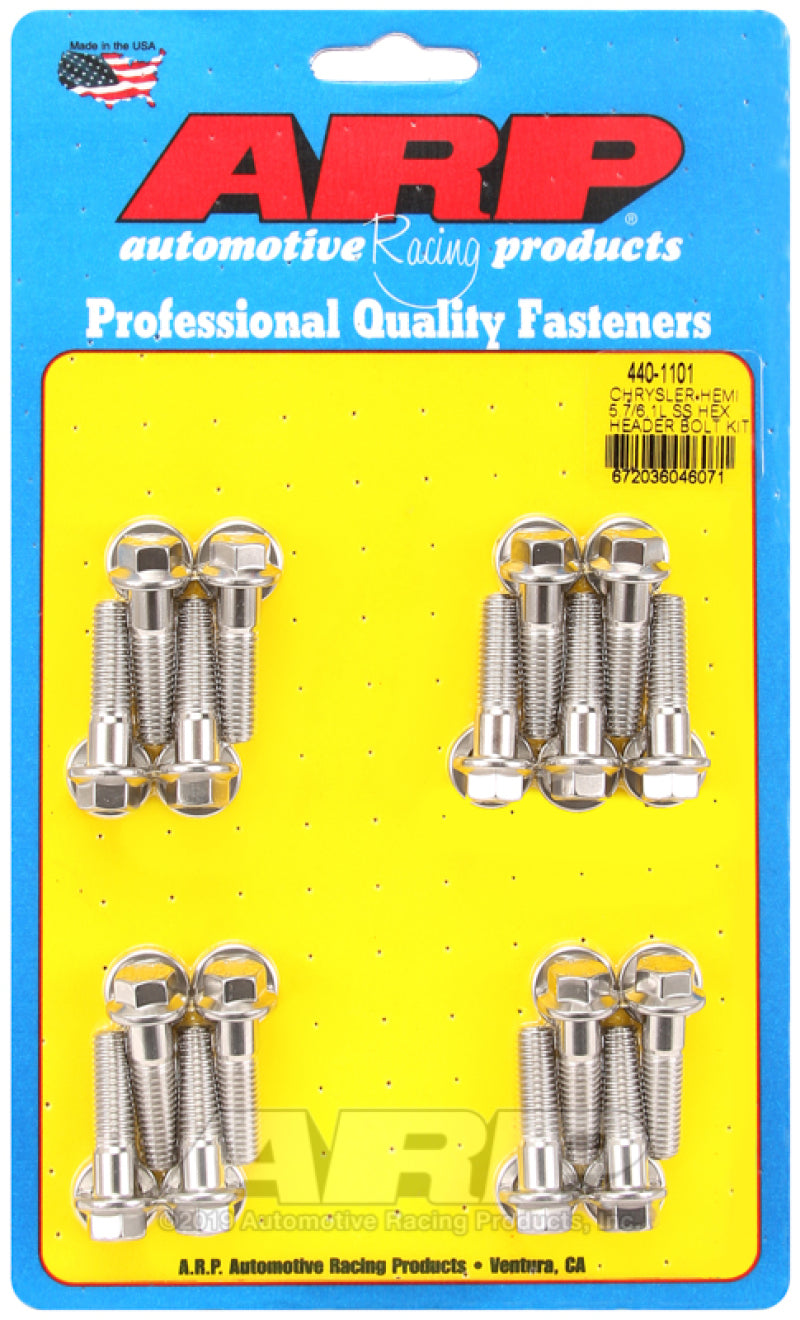 ARP Chrysler hemi 5.7/6.1L SS Hex Header Bolt Kit - Burkken Auto Parts